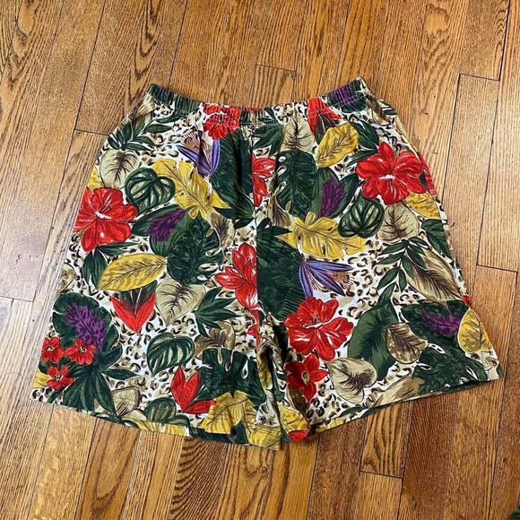 Vintage 80s YS Sport by Youngstuff Floral and Animal Print Two Piece Set - Picture 5 of 7